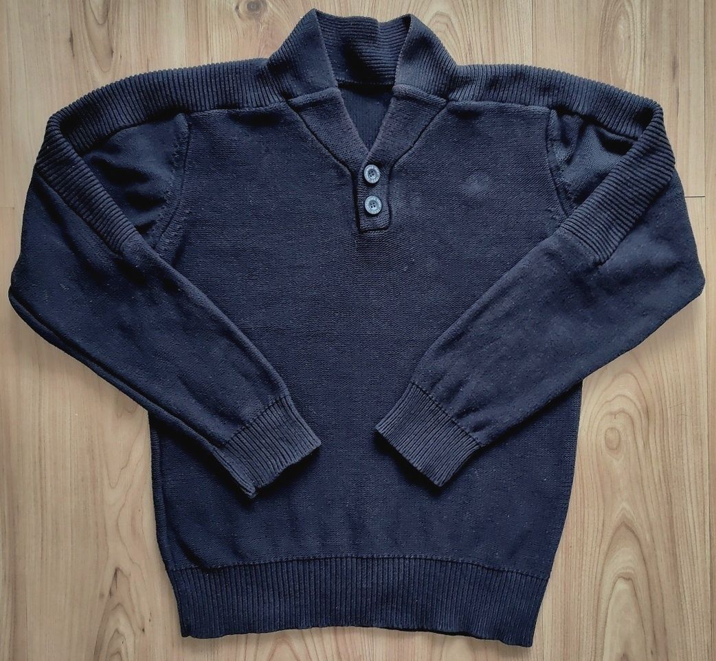 sweter granatowy męski S/M