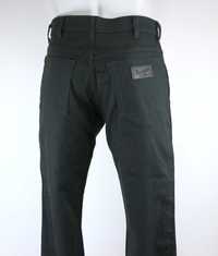 Wrangler Texas Stretch spodnie jeansy czarne W33 L32 pas 2 x 42 cm