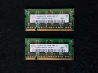 2 Memórias Hynix PC2-6400 (DDR2-800) 1 GB SO-DIMM 800 MHz