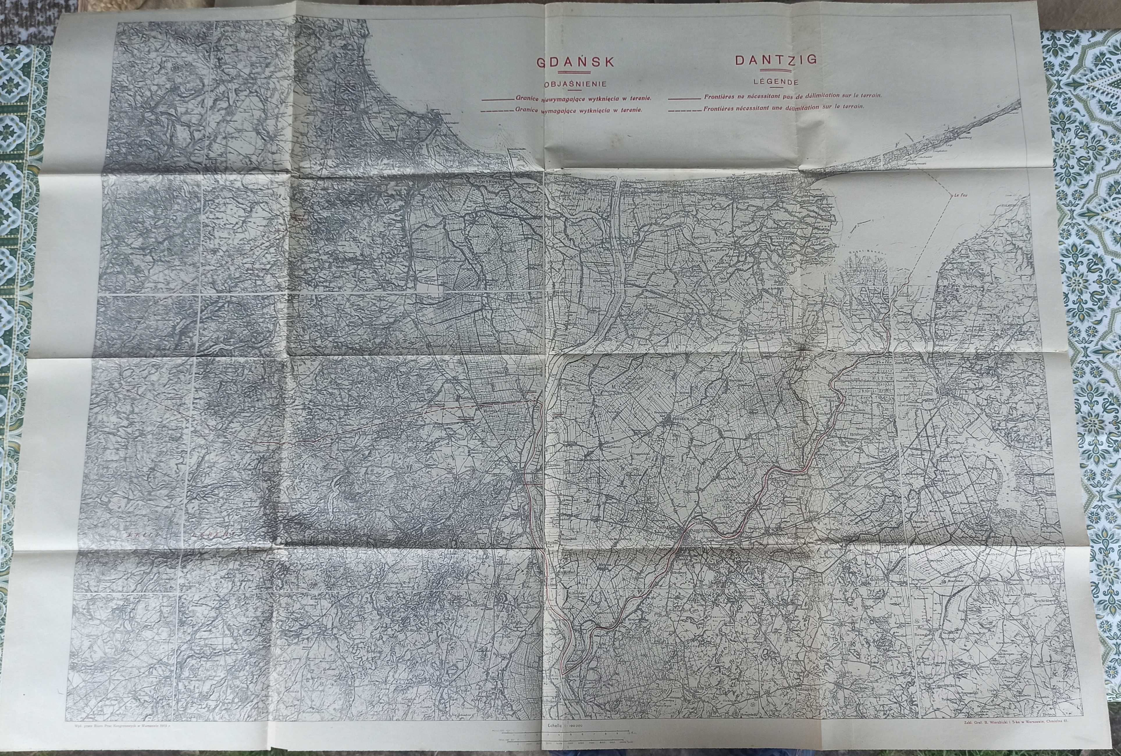 Stare, ponad 100 letnie mapy (Zachodnie Granice Polski, Gdańsk itp)