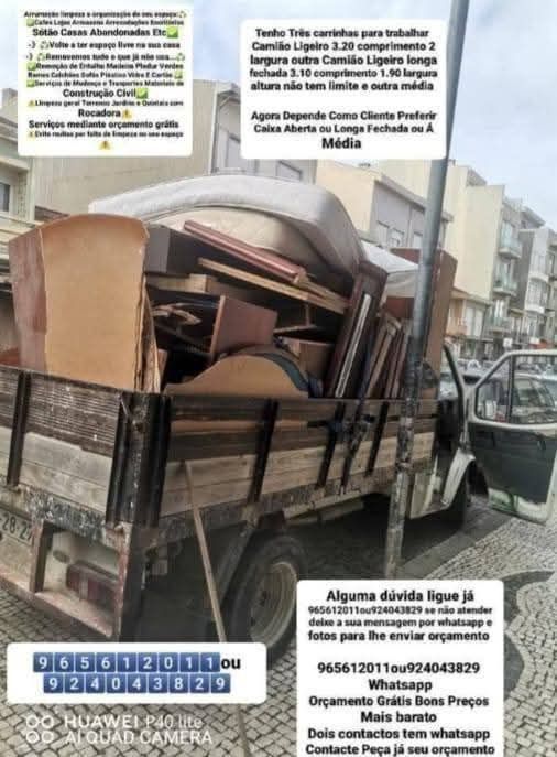 Demolição E Retira de entulho madeira Pladur Resíduos sucata