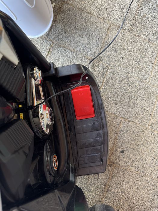 Motor Motocykl Biały dla dzieci Chopper Jak Harley 6v Akumulatorowy