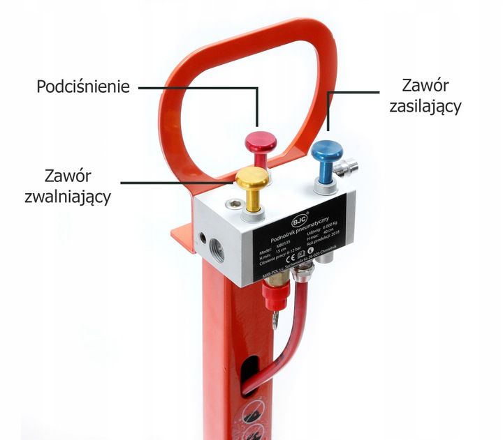 Podnośnik Pneumatyczny Bałwanek Poduszka 6T Bjc