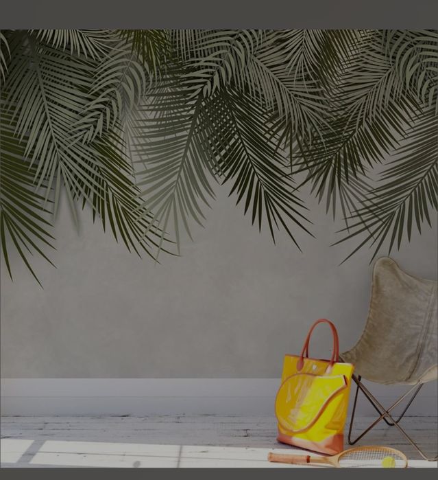 Fototapeta w zielone liscie