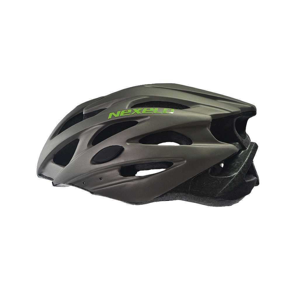 Kask rowerowy Straight MATT, srebrno-zielony