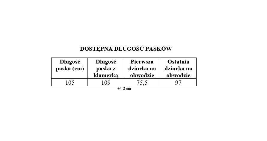 Skórzany pasek damski do sukienki spodni karmelowy szeroki PL