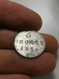 5 groszy 1811 stara polska moneta srebrna srebro