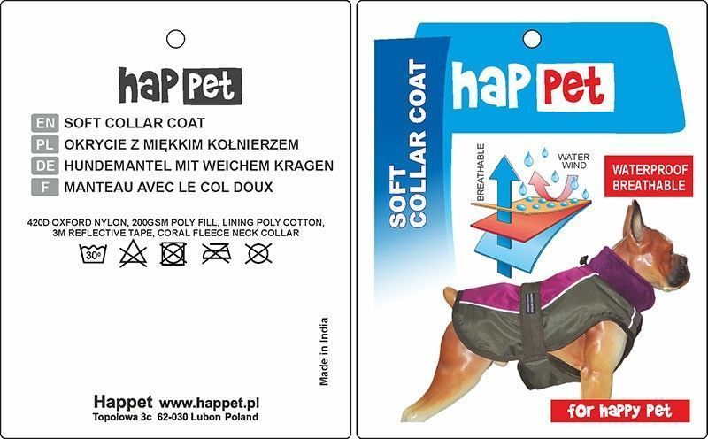 kurtka dla psa happet 351a granat xs-25cm