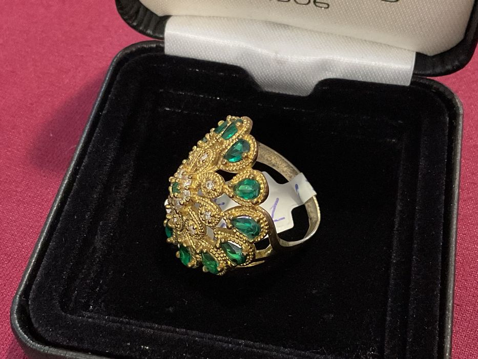 Anel prata banhado a ouro medida 21 mm   Anúncios abaixo