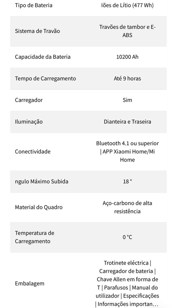Trotinete Electrica Xiaomi 5 - NOVA