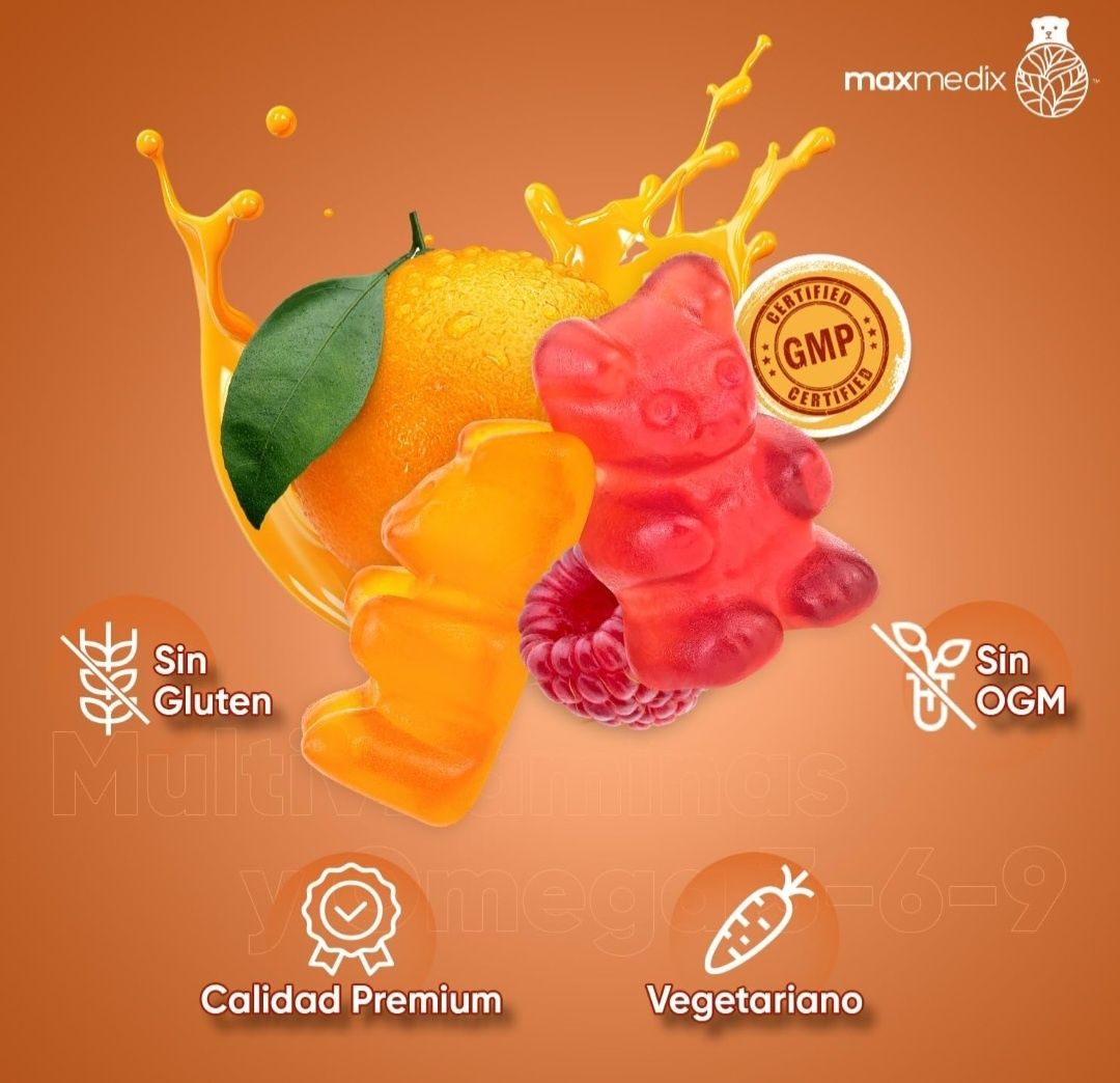 Gomas  Multivitamínicas com Ômega 3, 6 e 9 — Para Crianças