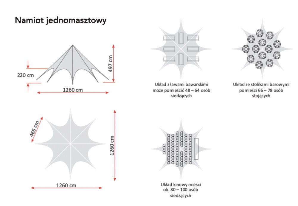 Namioty STAR * GWIAZDA - wynajem namiotów eventowych