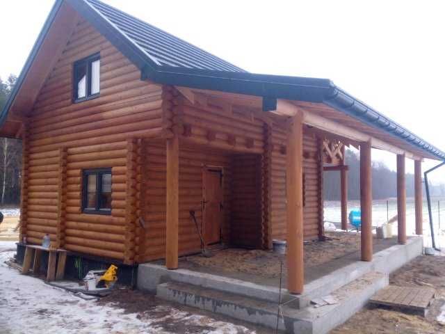 Materiał na dom z bala Ø20 34+34 m2 na zgłoszenie 43000 zł brutto