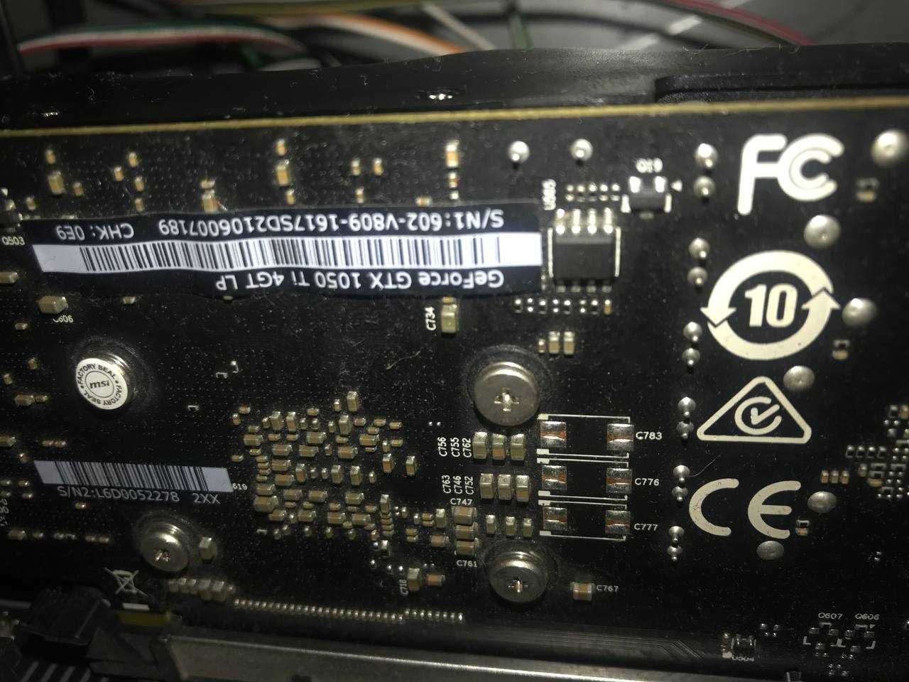 Компʼютер і монітор ПК i3-10100/16gb/1050ti/ssd