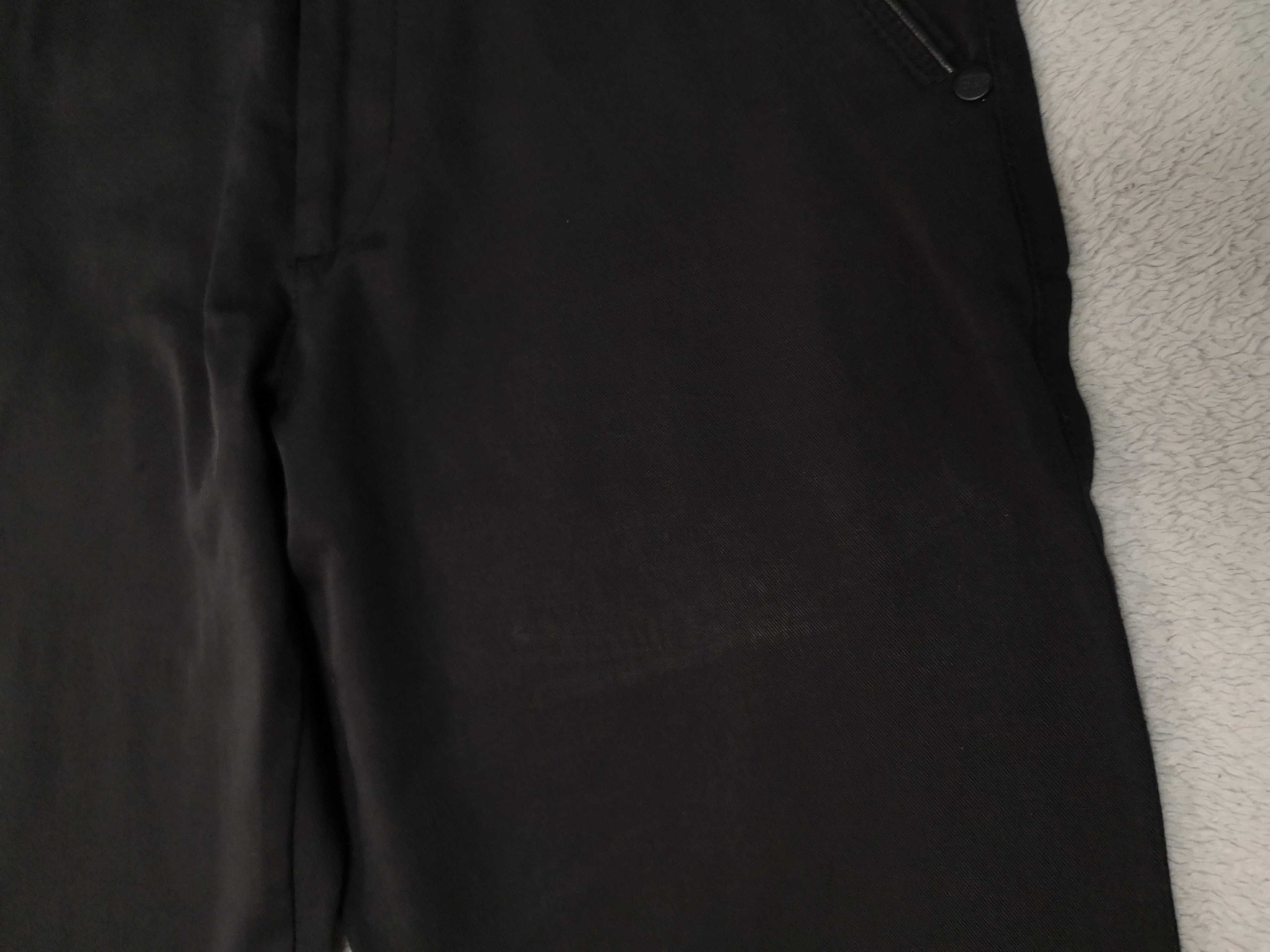 Czarne szare grafitowe eleganckie spodnie Barbetti 30