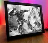 Obrazo-lampka Transformers Optimus Prime