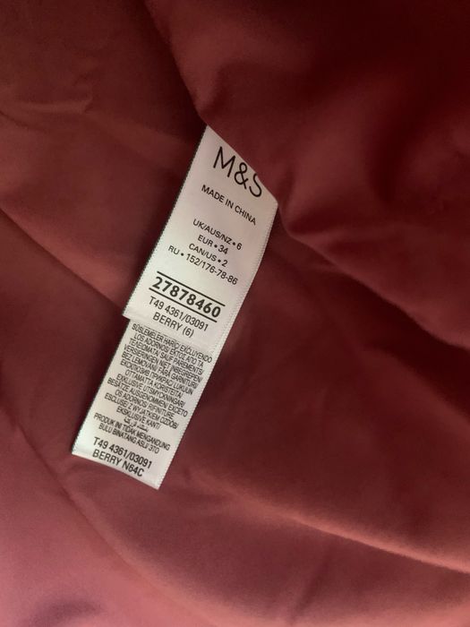 Шубка бомбер   куртка жіноча   тедди женская M&S  S,M розмір