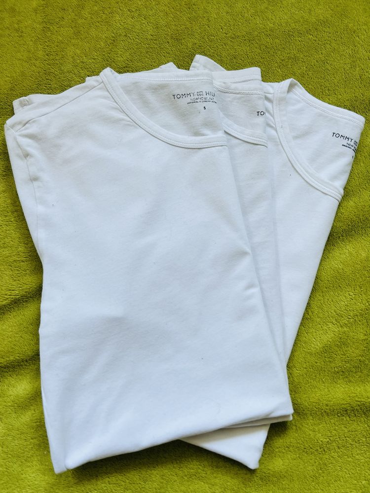 Tommy Hilfiger 3 sztuki t-shirt biały męski rozmiar S