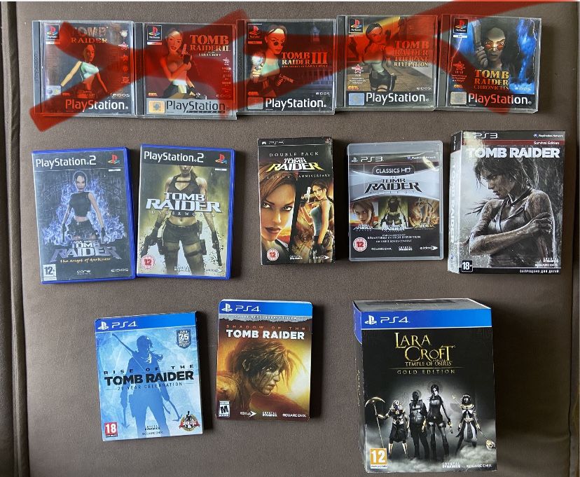 Lara Croft Tomb Raider Playstation Collection
