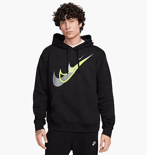 Оригінальна чоловіча худі NIKE SPORTSWEAR FLEECE HOODIE BLACK FZ0201-0