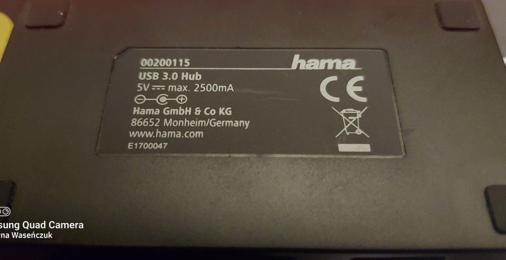 USB HUB + pwer adapter Hama