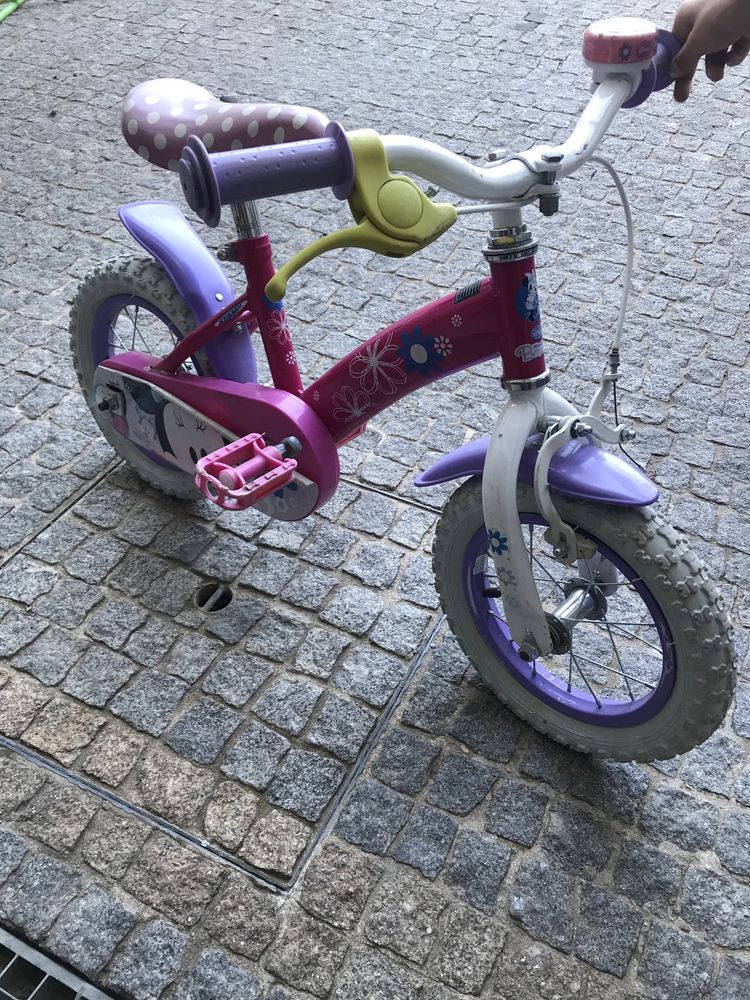 Bicicleta menina da minnie mouse