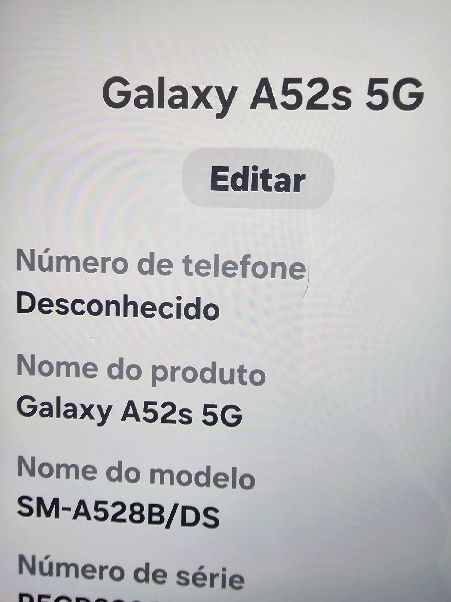 Samsung A52 S 5G Desbloqueado