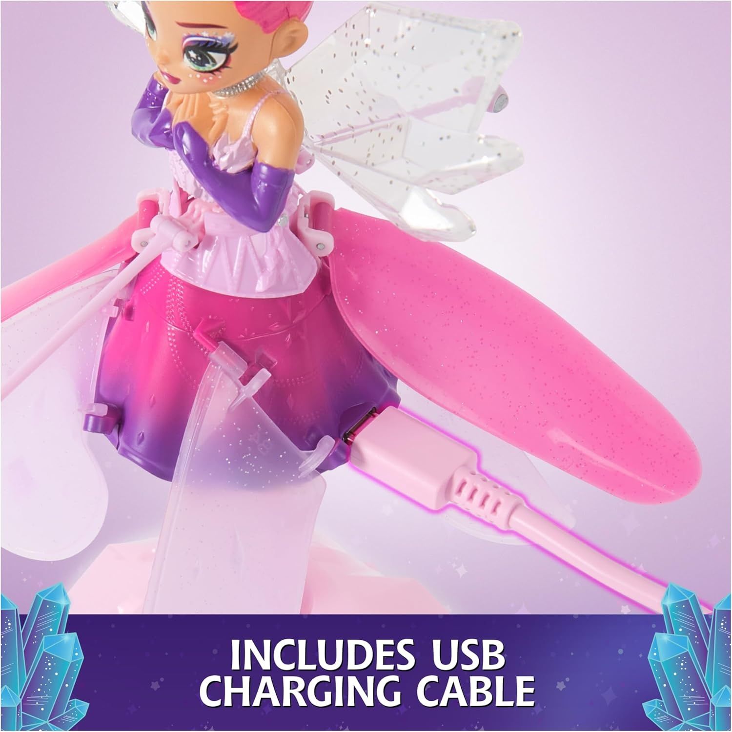 Ориг hatchimals hatchimal crystal flyers fairy magical flying фея doll