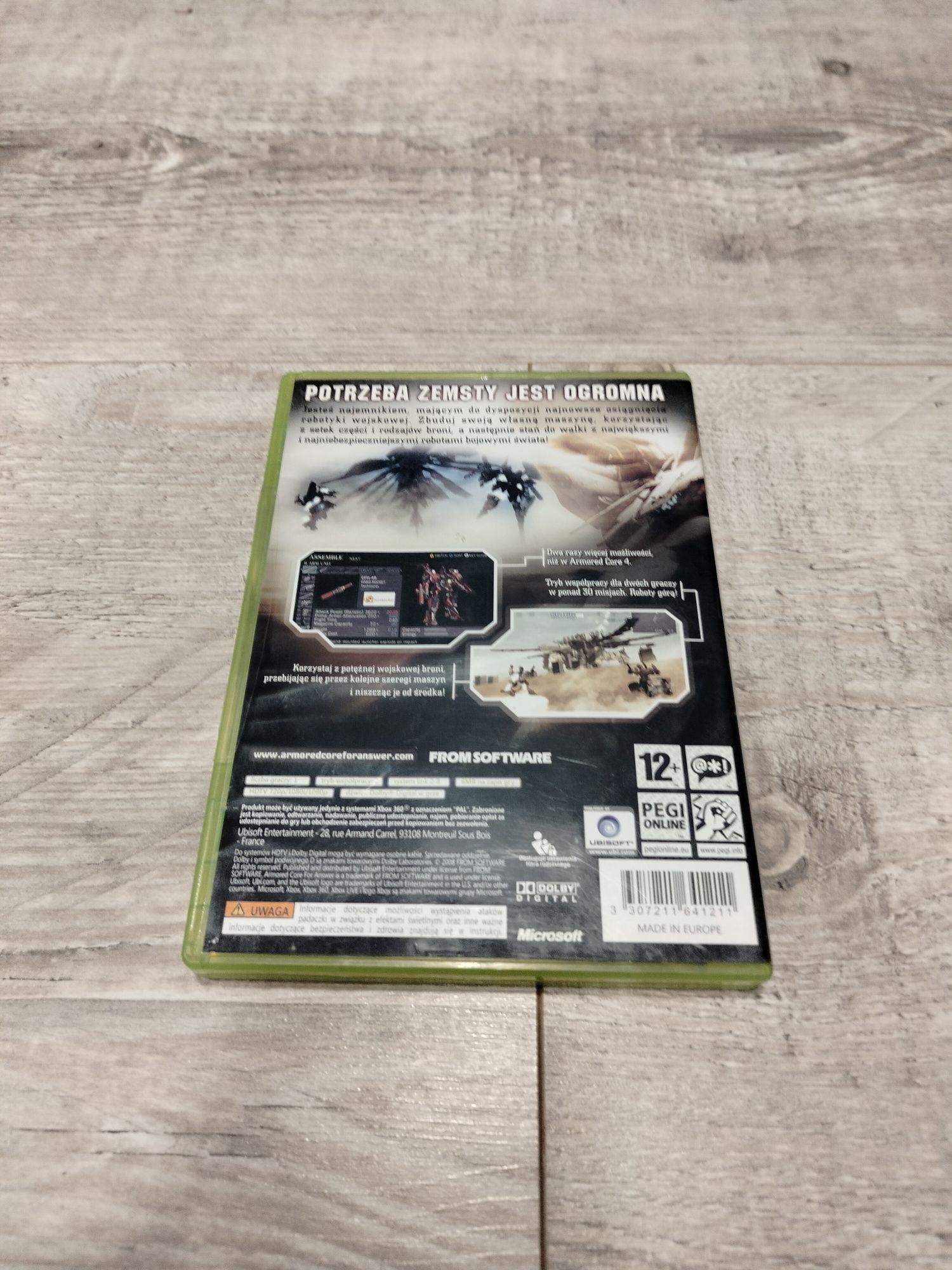 Gra armored core for answer Xbox 360