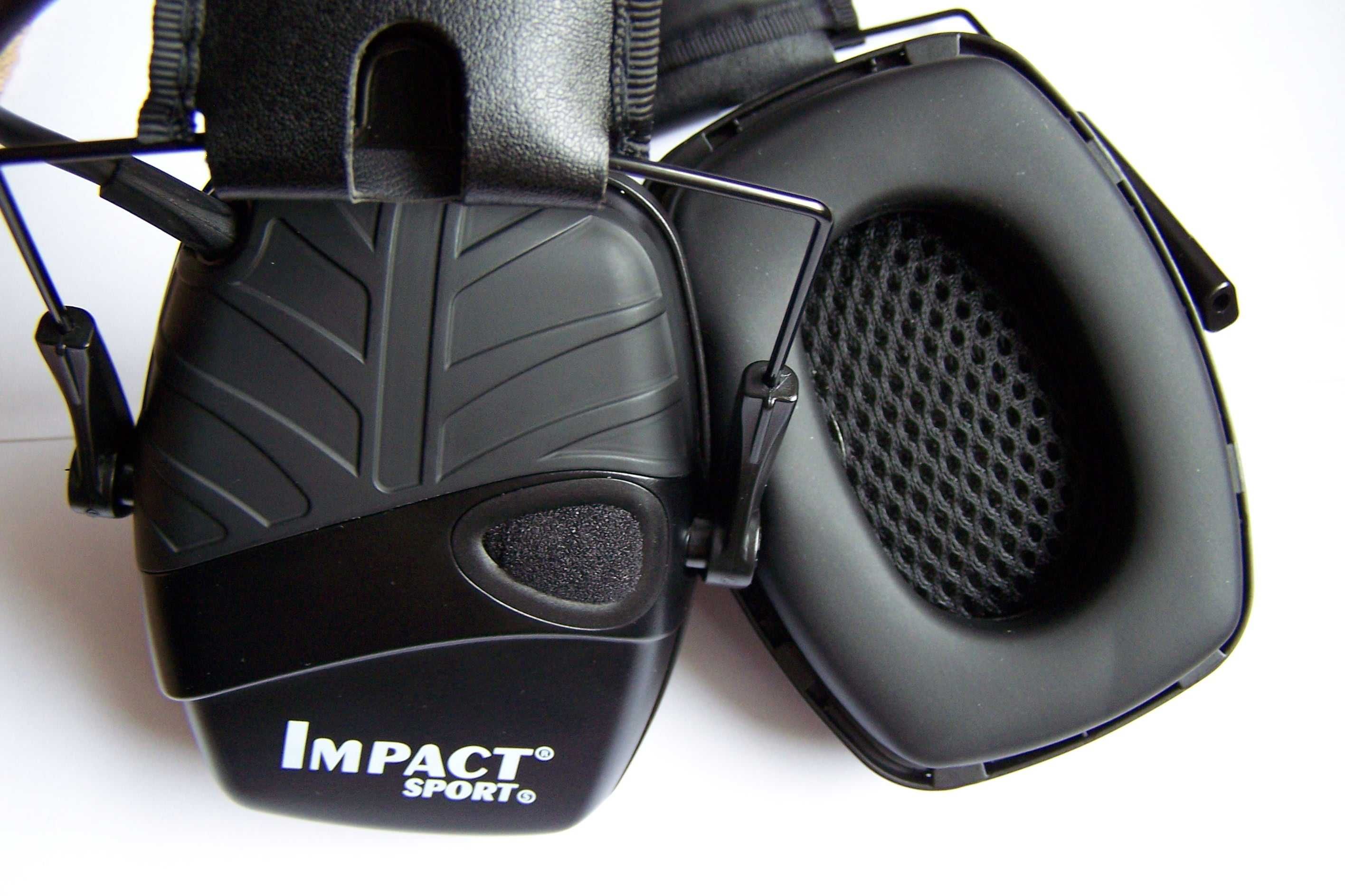 Taktyczne nauszniki Impact wzmacniające dźwięk i chroniące słuch