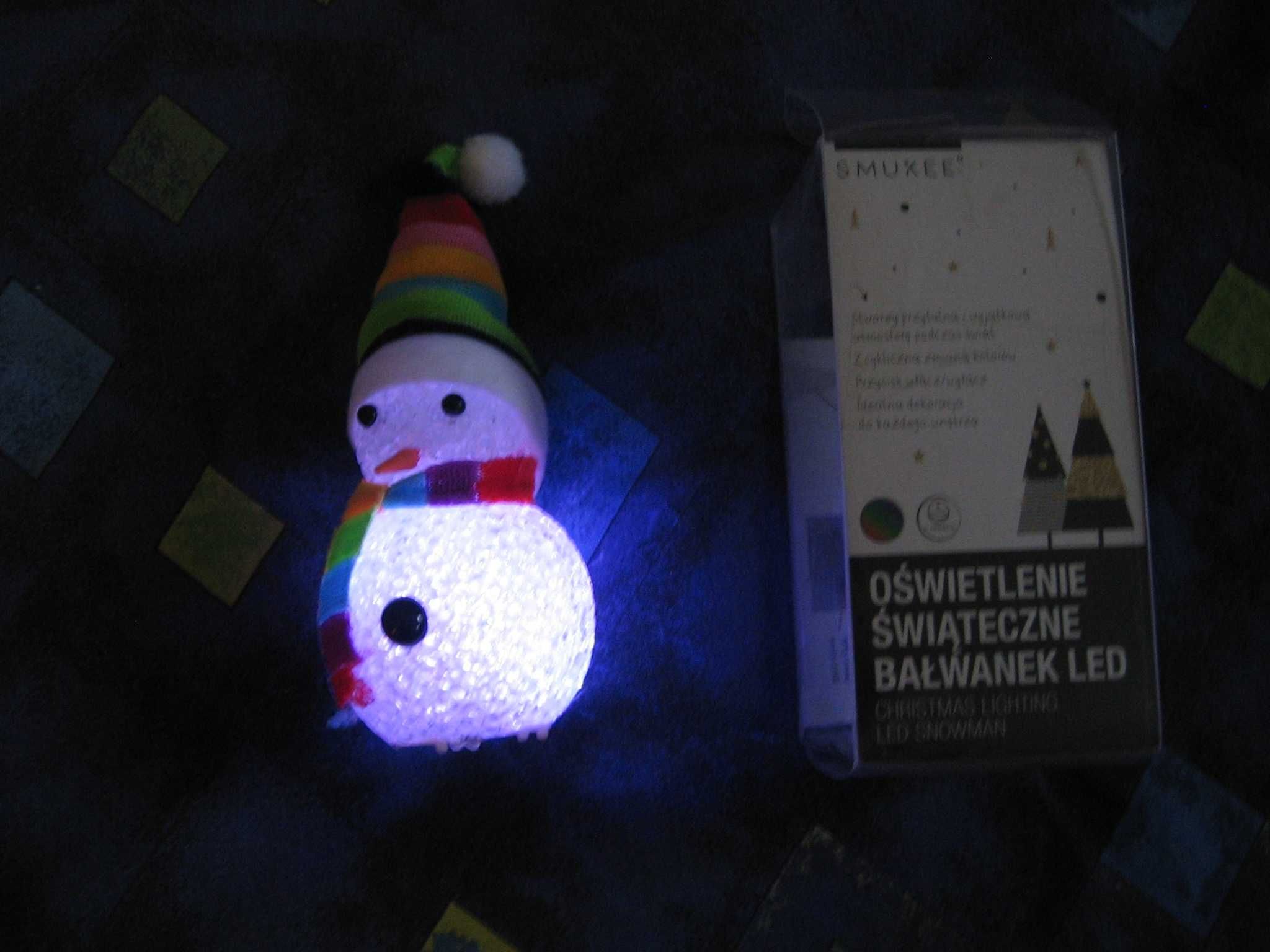 Oświetlenie świąteczne bałwanek LED