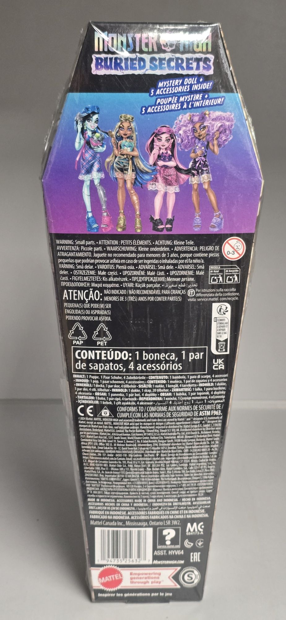 Monster High Mattel tajemnicza lalka i akcesoria  HYV64