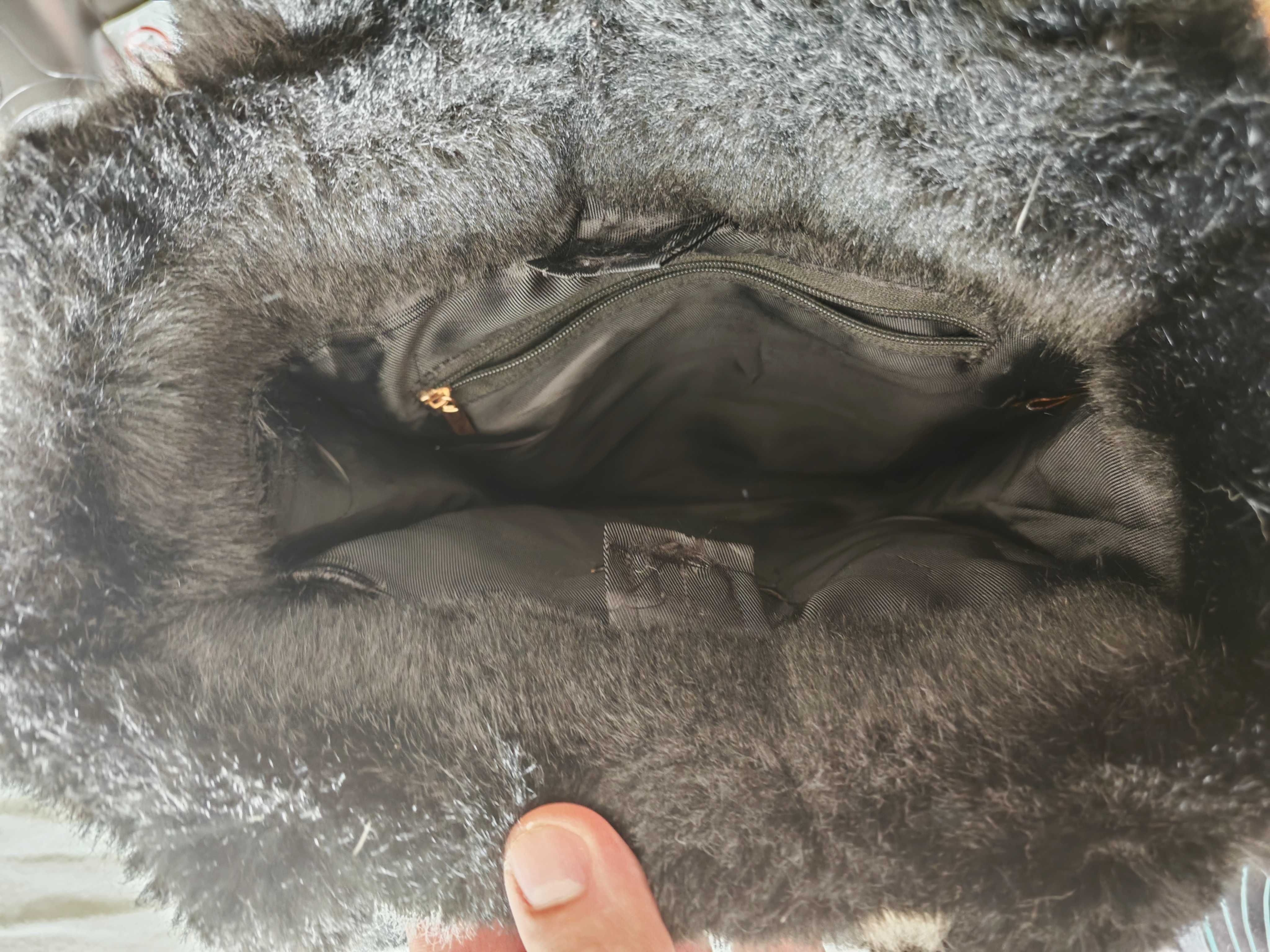 Bolsa JAYLEY Xadrez – Faux Fur (Pele Sintética)  NUNCA USADA