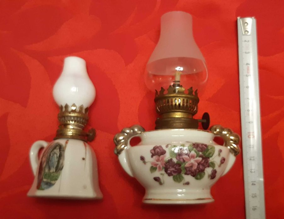 Lamparinas miniatura em porcelana
