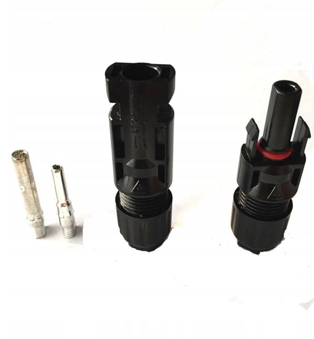 Конектор MC4 для монтажу сонячних систем кабелем 2,5, 4, 6 мм² (пара)