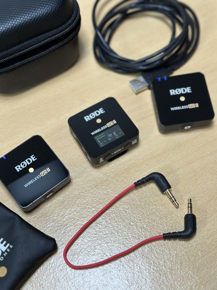 Rode Wireless Go II - Microfone Sem Fio com 2 Transmissores