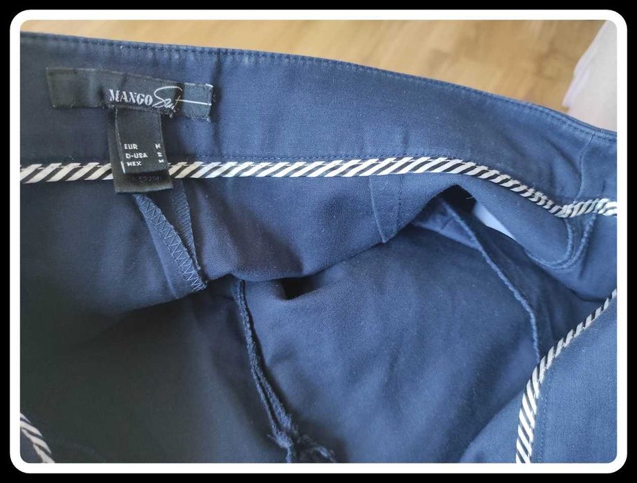 MANGO granatowa spódnica ołówkowa 38 M