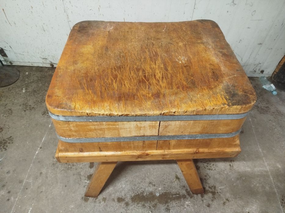 Kloc drewniany masarski dębowy