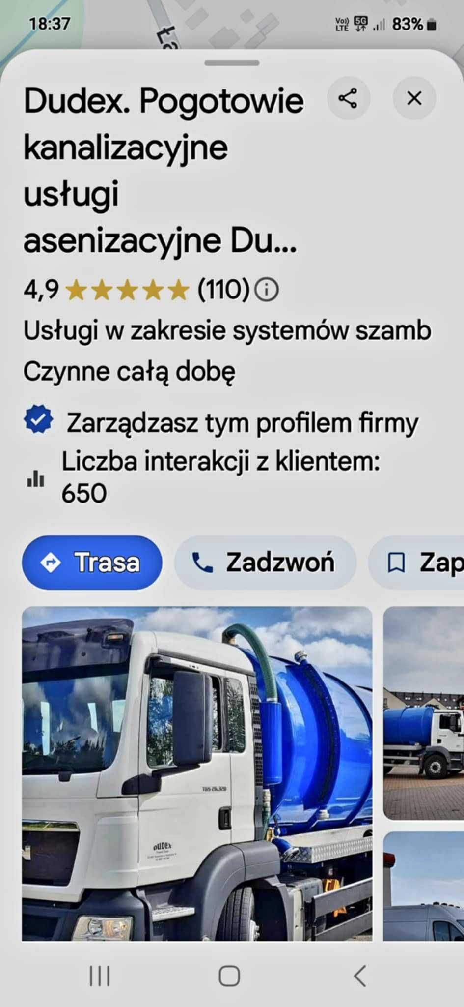 Wywóz Szamba, Usługi Asenizacyjne JEZDZIMY DLA NAJLEPSZYCH