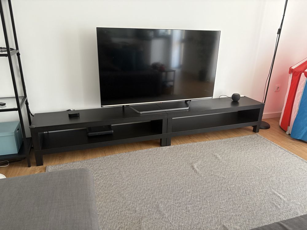 Movel Tv preto/castanho ikea Lack 2 unidades