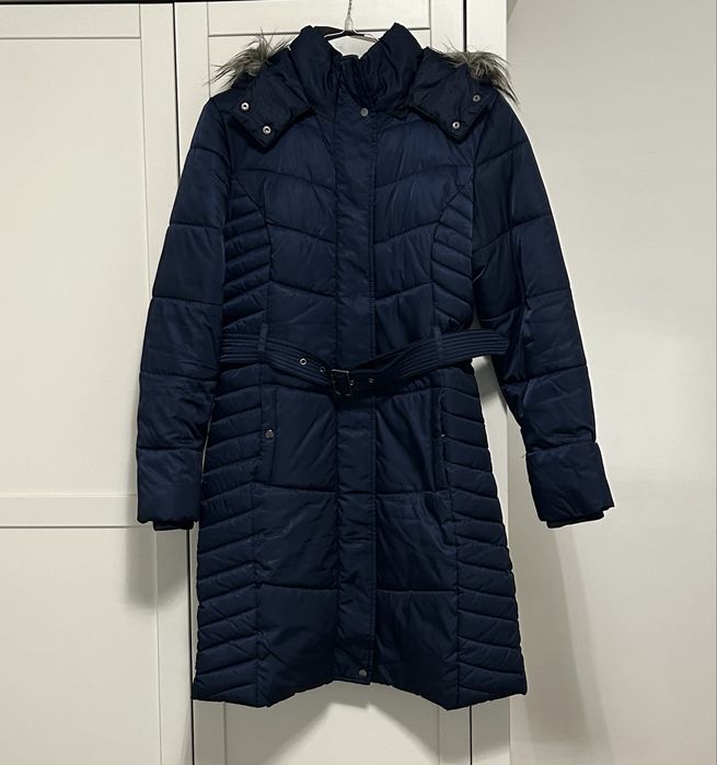 Płaszcz zimowy granatowy rozm. 40 Orsay