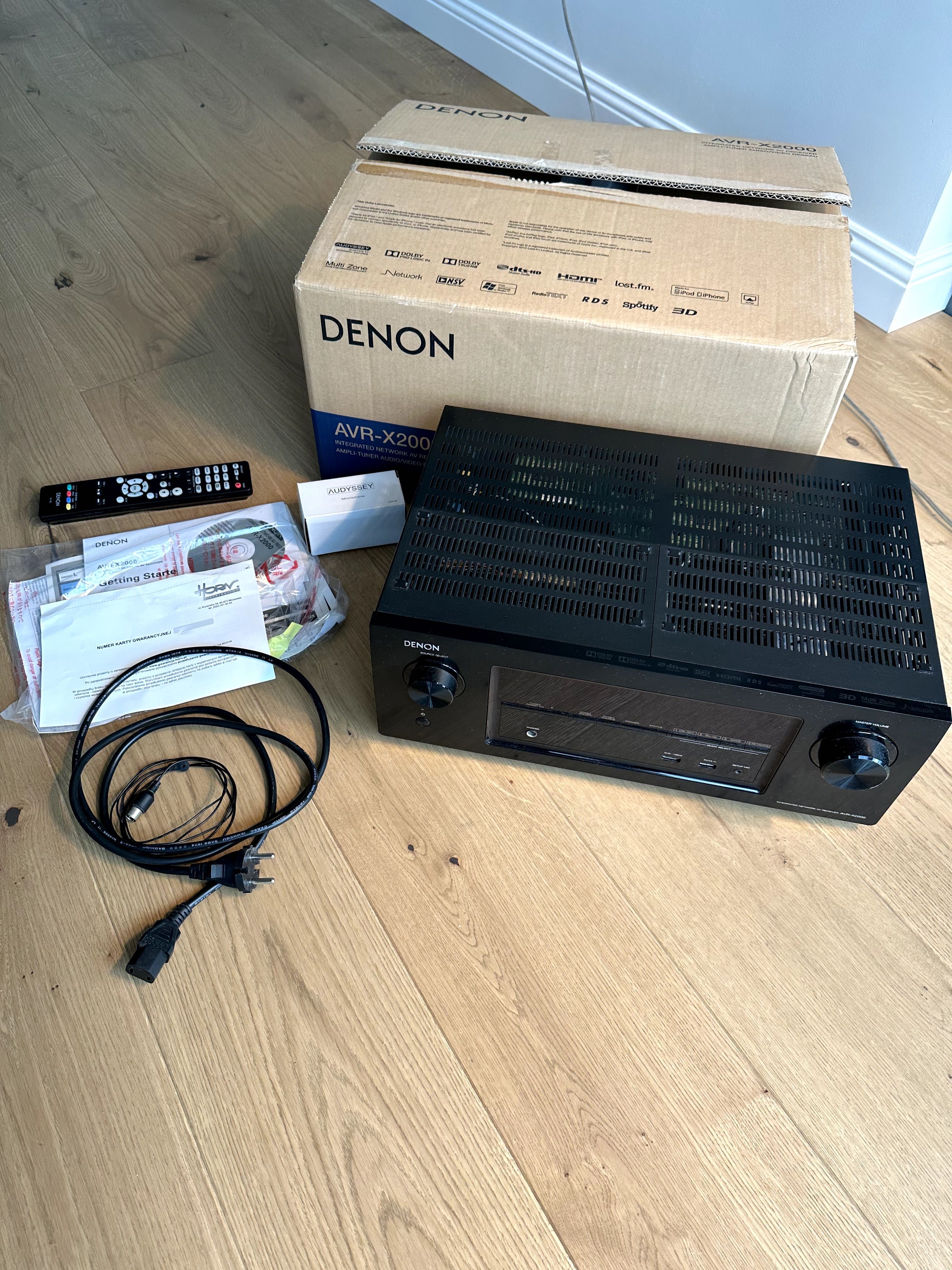 Amplituner Denon AVR-X2000 – bardzo dobry stan