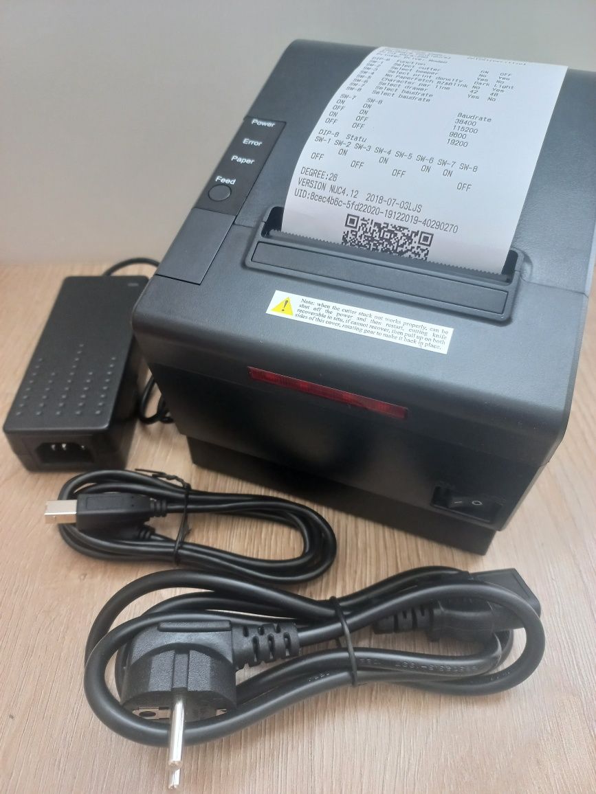 Принтер чеків PT80UE2 USB+WiFi+Ethernet