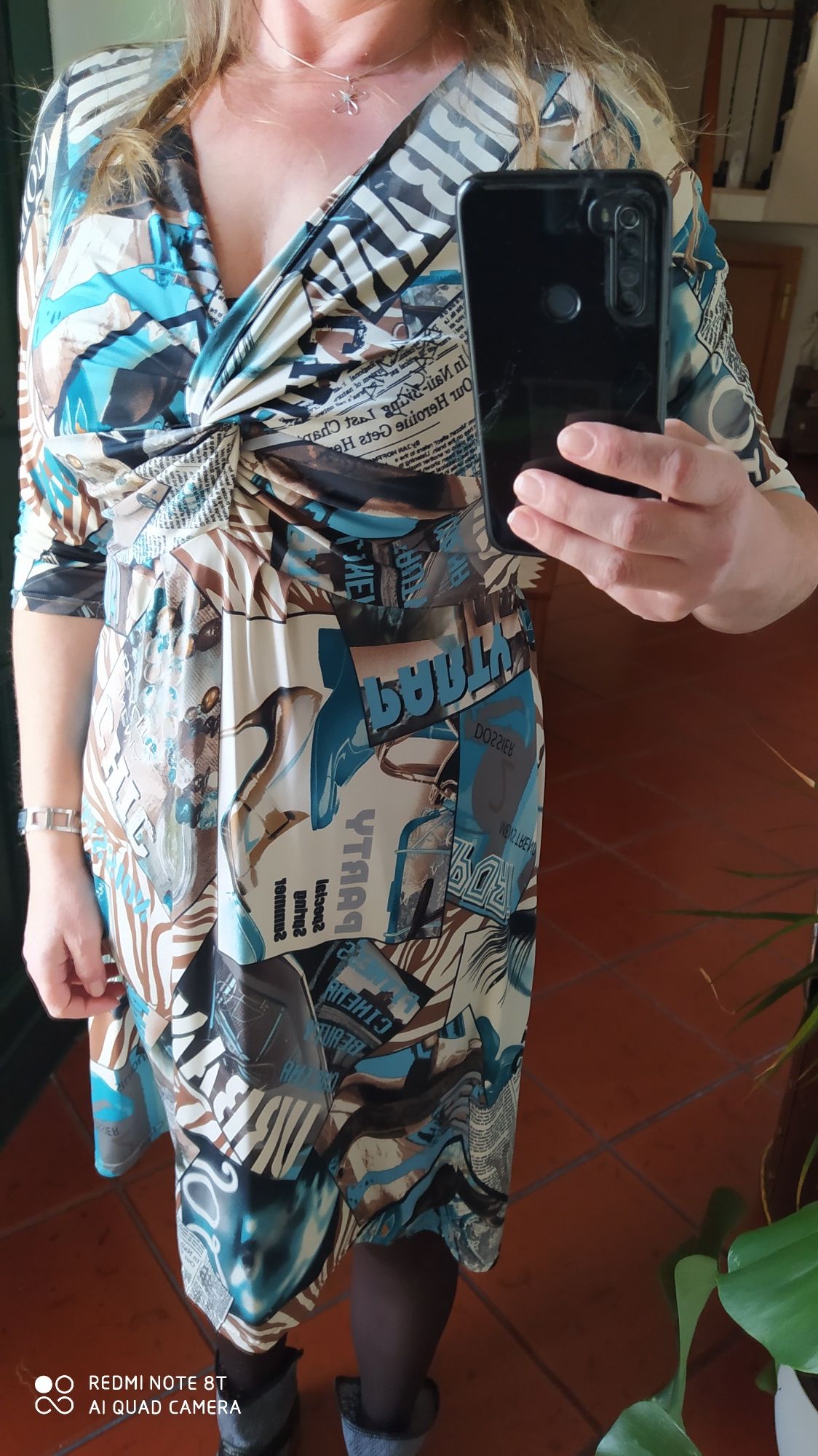 Vestido viscose midi