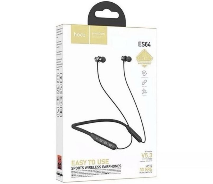 Навушники Bluetooth SPORT Hoco ES64 Магнітні з мікрофоном