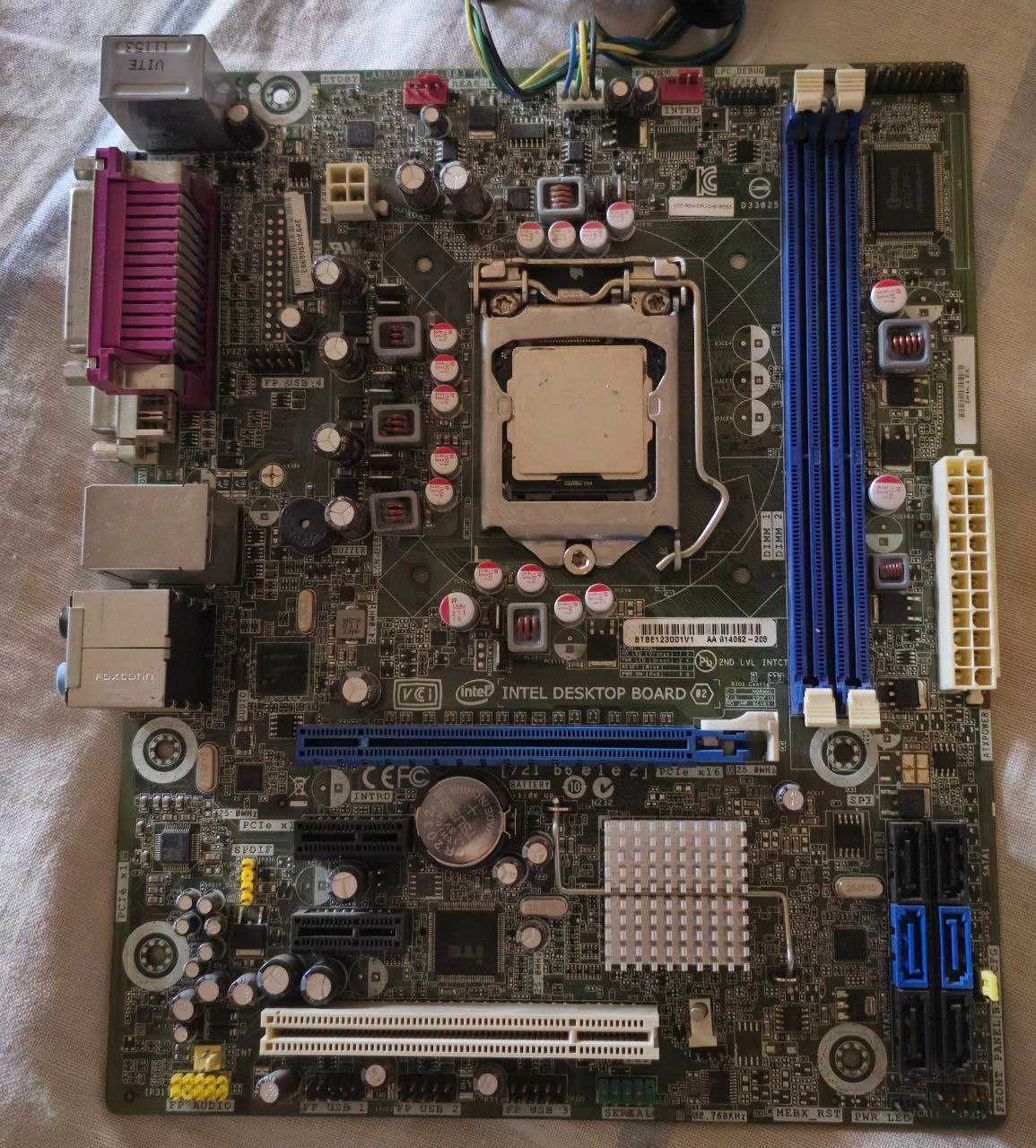 Intel Desktop Board H61 + i3-2120 + кулер (комплект) материнска плата