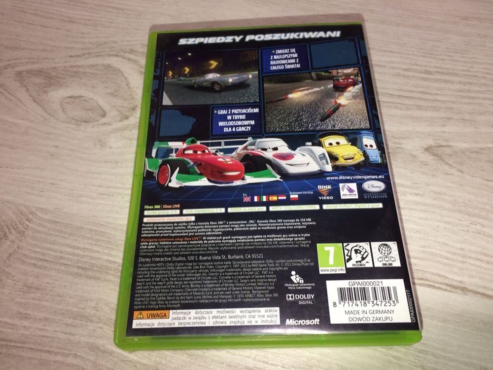 Gra Auta 2 (Cars 2) Xbox 360