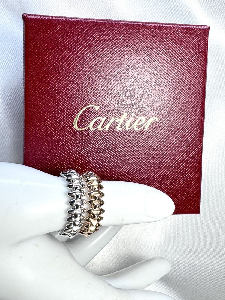 Золота каблучка у стилі Cartier