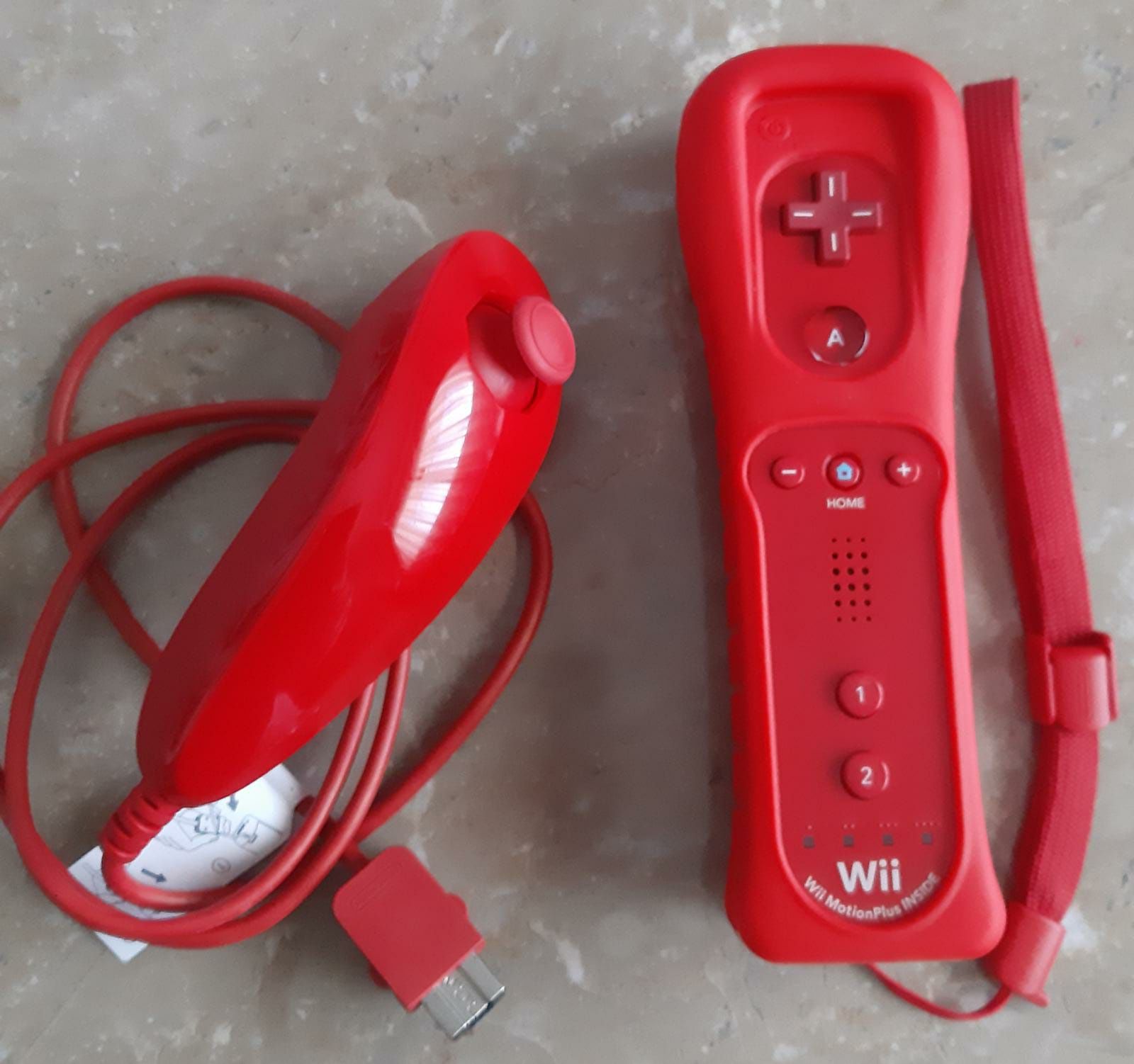 Comando Wii Motion Plus Inside + Nunchuck  Vermelho