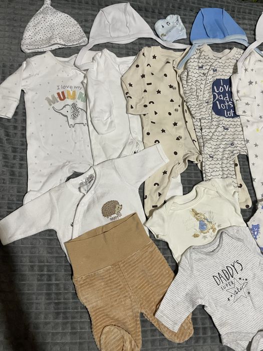 Пакет речей в пологовий, речі для новонародженого, чоловічок/сліп/боді